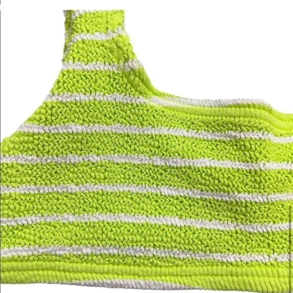 BOND EYE MALIBU CROP ECO BIKINI TOP STRIPPED - Picture 3 of 7